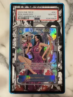 2024 ONE PIECE 500 YEARS IN THE FUTURE BOA HANCOCK Op07-051 MANGA ALT ART PSA 10 - Image 1