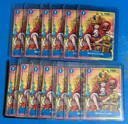 (13) Monkey D. Luffy Alt Art P-043 2nd Anniversary Promo One Piece TCG Lot NM-MT - Image 1