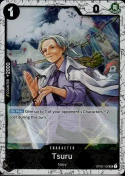 Tsuru OP02-106 Jolly Roger Foil Premium The Best One Piece CCG - Image 1