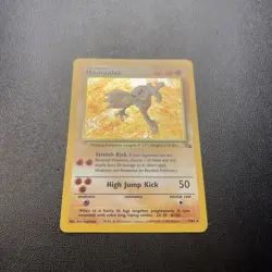 Hitmonlee Fossil Set Holo Card 7/62 Pokemon TCG - Image 4