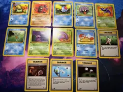 Pokemon 1st Edition Fossil Lot Of 13 Cards Common And Uncommon - Image 1