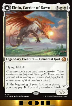 Eirdu, Carrier of Dawn ** FOIL ** #13 - Lorwyn Ecliped - NM MTG - Image 1
