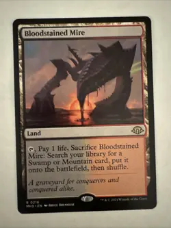 MTG Bloodstained Mire Modern Horizons 3 Fetch Land Magic: The Gathering - Image 1
