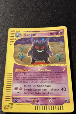 Pokemon EXPEDITION - #13/165 Gengar - Holo - ENG - SWIRL - Moderately Played - Image 4