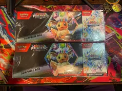 LOT OF 2 Pokemon Prismatic Evolutions Surprise Box & Booster Bundle Sams Club - Image 1