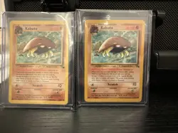 Two Pokemon TCG Kabuto Fossil NM / Near Mint - Image 1