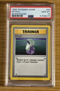 2000 Pokemon Game Promo Ancient Mew PSA 7 1999 Potion Shadowless 94 95 97 98 LOT - Image 2