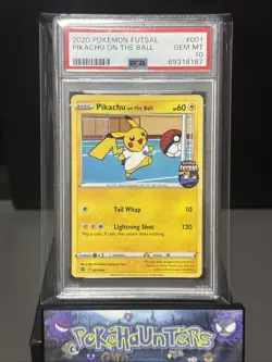 Pokemon Card Pikachu On The Ball 001/005 Futsal Promo PSA 10 GEM MINT - Image 1