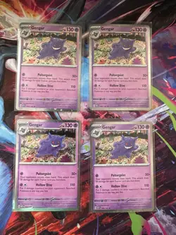 Gengar 094/165 Cosmos Holo Pokemon 151 Sam’s Club Promo Lot 4 (3 W/ Swirls) 🌀 - Image 2
