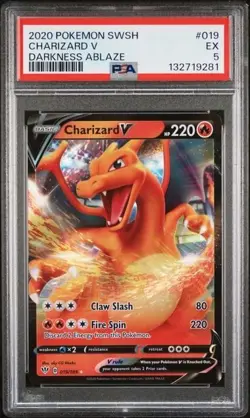 Charizard V #019 PSA 9 • 2020 Pokemon SWSH Darkness Ablaze - Image 1