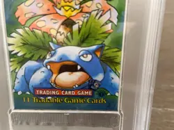 1999 WOTC Pokemon 1st Edition Shadowless Base Set Pack PSA 9 Venusaur Artwork - Image 2