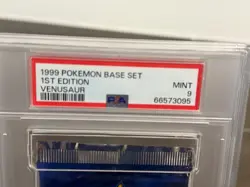 1999 WOTC Pokemon 1st Edition Shadowless Base Set Pack PSA 9 Venusaur Artwork - Image 3