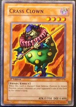 Yu-Gi-Oh! Crass Clown - MRD-078 - 1st Edition Vintage 2002 Near Mint - Image 1