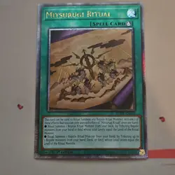 Mitsurugi Ritual Spell-Ritual QCR 1st Edition SUDA-EN095 Yu-Gi-Oh! TCG - Image 1