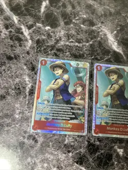 One Piece OP14-013 Monkey.D.Luffy SR The Azure Sea's Seven 2x English Playable! - Image 2