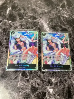 One Piece OP14-084 Ms. All Sunday SR The Azure Sea’s Seven English 2x Playable! - Image 1