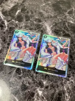 One Piece OP14-084 Ms. All Sunday SR The Azure Sea’s Seven English 2x Playable! - Image 2