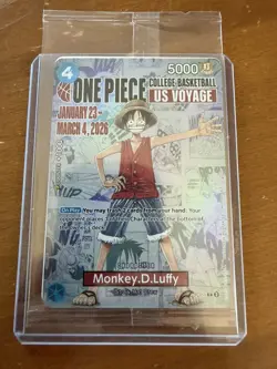 Monkey.D.Luffy (055) (College Basketball US Voyage) P-055 One Piece Promotion... - Image 1