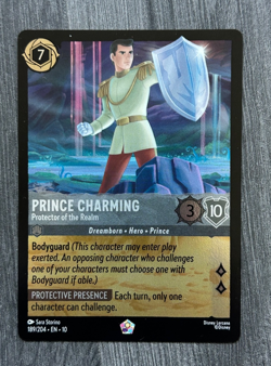 Prince Charming Protector of the Realm Lorcana Legendary Foil 189/204 Whispers - Image 1
