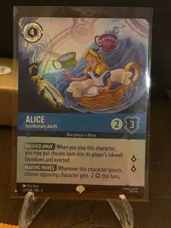 Disney Lorcana Fabled Alice - Accidentally Adrift (Epic) 217/204 Holo - Image 2