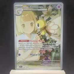 Pokemon TCG Lillie's Ribombee Journey Together 164/159 Illustration Rare NM Card - Image 1