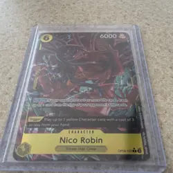 Bandai One Piece Card Game Nico Robin Character Alt Art OP09-107 - Image 1