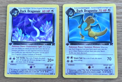 Dark Dragonair & Dragonite 1st Edition Team Rocket Pokemon Card 30/62 Non-Holo - Image 1