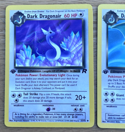 Dark Dragonair & Dragonite 1st Edition Team Rocket Pokemon Card 30/62 Non-Holo - Image 2