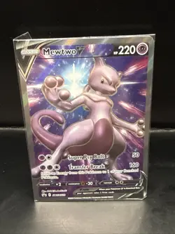 Pokemon TCG Mewtwo v SWSH229 Ultra Rare Black Star Promo Card Sealed A - Image 2