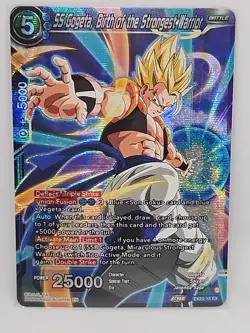 SS Gogeta Birth of the Strongest Warrior Foil Dragon Ball Super Card Game | NM - Image 1