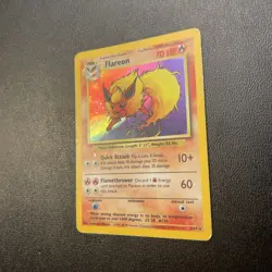 Flareon Jungle Unlimited Holo Card 3/64 Pokemon TCG - Image 3