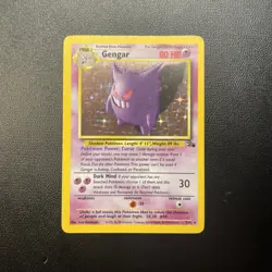 Gengar 5/62 Fossil Set Holo Rare Pokemon Card - Image 1