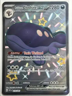 Paldean Clodsire ex - Holo SV: Paldean Fates 219/091 LP-NM Pokemon Card - Image 1