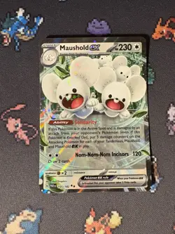 Pokemon Cards Maushold ex 155/182 Ultra Rare Paradox Rift - (NM) - Image 1