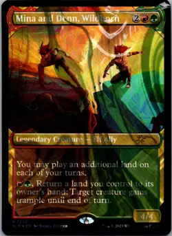 Mina and Denn, Wildborn (Halo Foil) Foil from Secret Lair Drop Series, #1270 in - Image 1