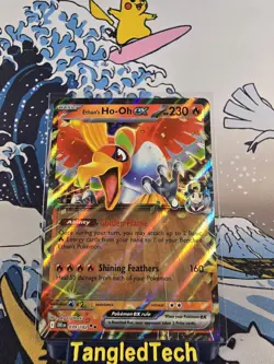Pokemon Ethan's Ho-Oh EX 039/182 Full Art Destined Rivals English Near Mint - Image 1
