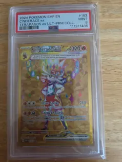 2024 POKEMON SVP EN-SV BLACK STAR PROMO #163 CINDERACE EX PSA 9 - Image 1