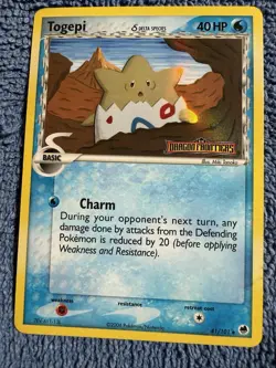 Pokemon Togepi 41/101 EX Dragon Frontiers Reverse Holo Uncommon 40 HP 2006 - Image 1