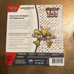 Pokemon TCG SV: Scarlet & Violet 151 Alakazam ex Collection Box Sealed (READ!) - Image 2