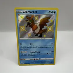 Pokemon Cramorant SV030/SV122 Shining Fates: Shiny Vault Shiny Holo Rare - Image 1