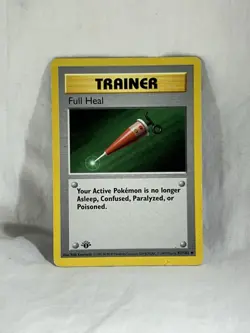 Pokemon TCG - Trainer Full Heal 82/102 - 1ST EDITION UNCOMMON - Image 1