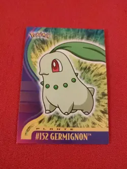#152 GERMIGNON SERIE 3 TOPPS TV ANIMATION RARE CARTE POKEMON FR TBE - Image 1