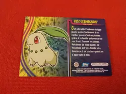 #152 GERMIGNON SERIE 3 TOPPS TV ANIMATION RARE CARTE POKEMON FR TBE - Image 2