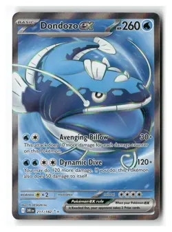 Dondozo ex 211/182 Ultra Rare Destined Rivals Pokemon Near Mint - Image 1