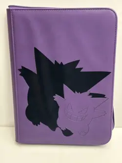 Ultra Pro: Pokemon Gengar 9-Pocket Zippered Binder Purple 74427161613 - Image 1
