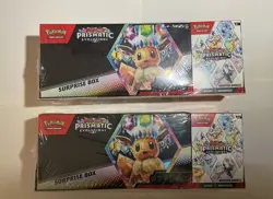 2 Pokemon TCG Prismatic Evolutions Surprise Box Booster Bundle 2 pack - Image 1