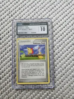 Pokemon Park 010/017 Pokemon Pop Series 2, CGC Gem Mint 10 - Image 1