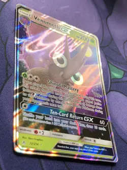 Venomoth GX 12/214 - Unbroken Bonds Full Art Ultra Rare Pokemon MINT PACK FRESH - Image 3