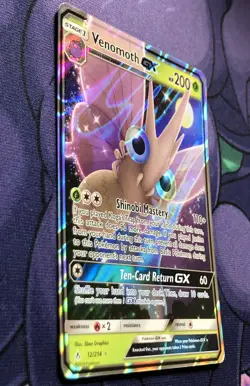Venomoth GX 12/214 - Unbroken Bonds Full Art Ultra Rare Pokemon MINT PACK FRESH - Image 4