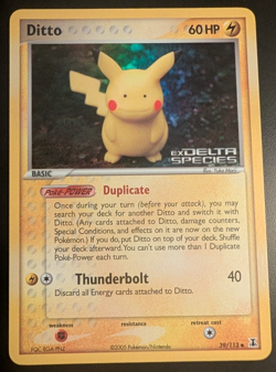 2005 Pokemon Ditto Pikachu #39/113 Delta Species Reverse Holo - Image 1